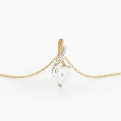 Collier Clothilde Or Jaune Oxyde De Zirconium