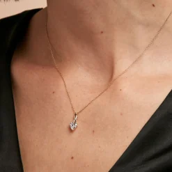 Collier Clothilde Or Jaune Oxyde De Zirconium