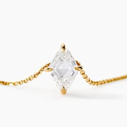 Collier Collection Icone Or Jaune Diamant Synthétique