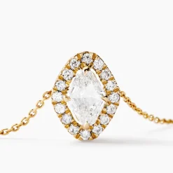 Collier Collection Icone Or Jaune Diamant Synthétique