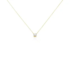 Collier Collection Victoria Or Jaune Diamant Synthetique