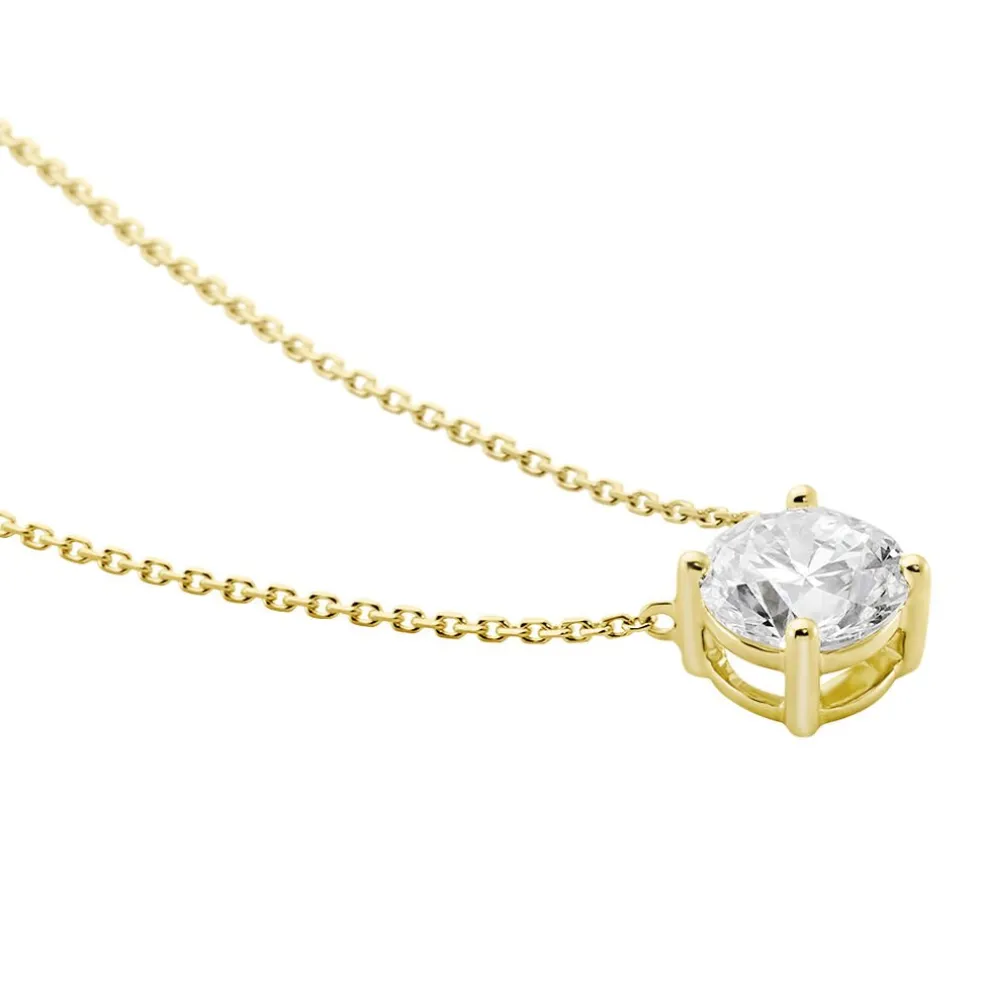 Collier Collection Victoria Or Jaune Diamant Synthetique