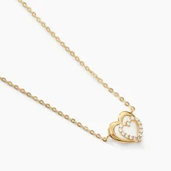 Collier Constancia Or Jaune Oxyde De Zirconium