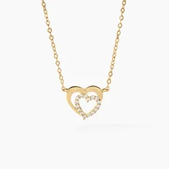 Collier Constancia Or Jaune Oxyde De Zirconium