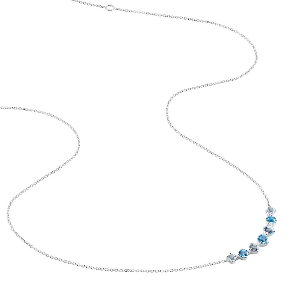 Collier Corabella Or Blanc Topaze