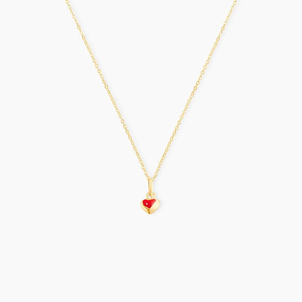 Collier Coralie Coeur Or Jaune