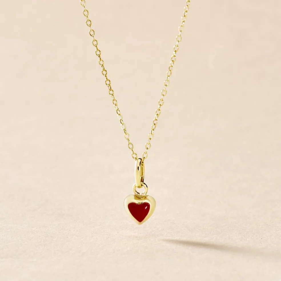 Collier Coralie Coeur Or Jaune