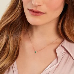 Collier Cosimo Or Jaune Emeraude Diamant