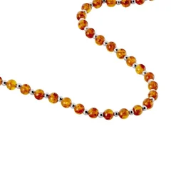Collier Costin Argent Ambre