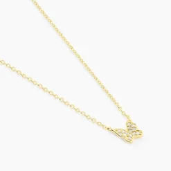Collier Court Argent Rose Anne-lise Oxyde De Zirconium