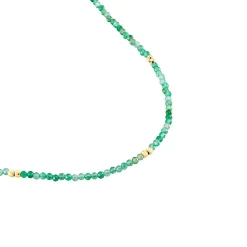 Collier Cyclades Argent Jaune Agate