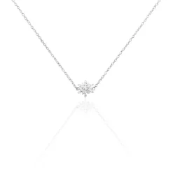 Collier Cyriac Argent Blanc Oxyde De Zirconium
