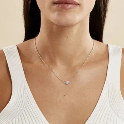 Collier Cyriac Argent Blanc Oxyde De Zirconium