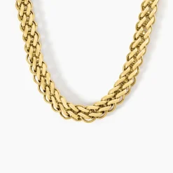 Collier Dafnie Acier Jaune