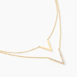 Collier Daina Or Jaune Oxyde De Zirconium