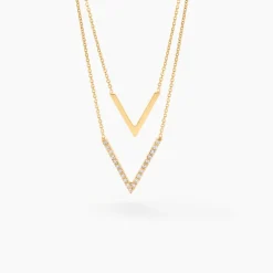 Collier Daina Or Jaune Oxyde De Zirconium