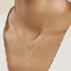 Collier Daina Or Jaune Oxyde De Zirconium