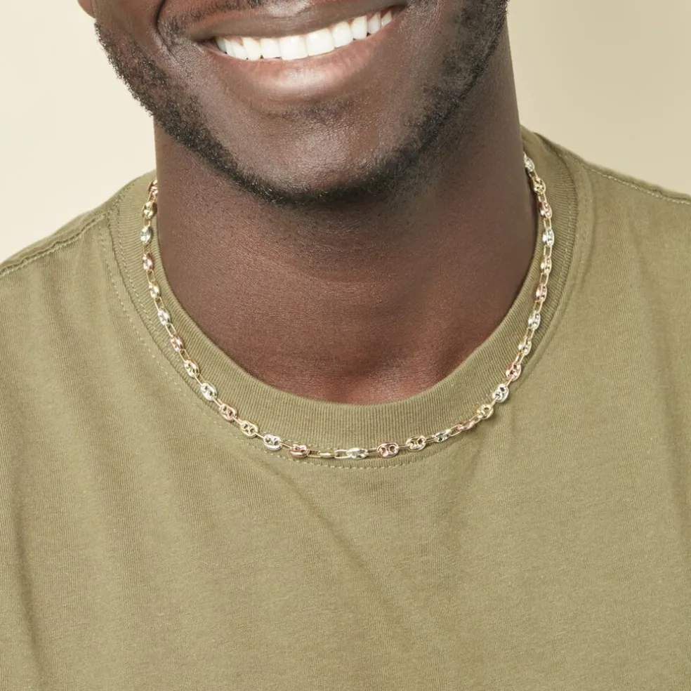 Collier Dami Or Tricolore