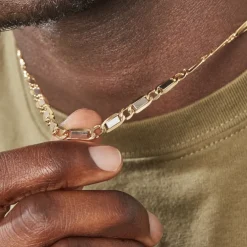 Collier Danae Plaquette Or Bicolore