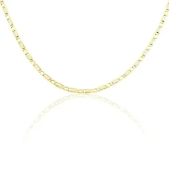 Collier Danae Plaquette Or Bicolore