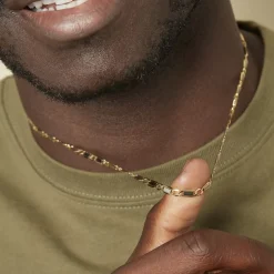 Collier Danae Plaquette Or Bicolore