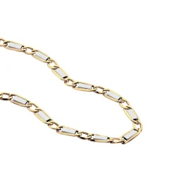 Collier Danae Plaquette Or Bicolore