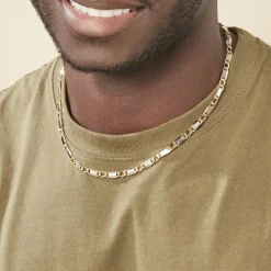 Collier Danae Plaquette Or Bicolore