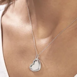 Collier Danael Argent Blanc Oxyde De Zirconium