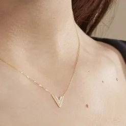 Collier Dao Or Jaune Oxyde De Zirconium