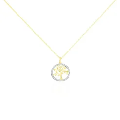 Collier Darell Or Jaune Oxyde De Zirconium
