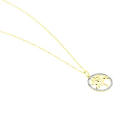 Collier Darell Or Jaune Oxyde De Zirconium