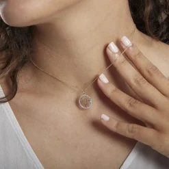 Collier Darell Or Jaune Oxyde De Zirconium