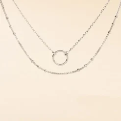 Collier Dayana Argent Blanc