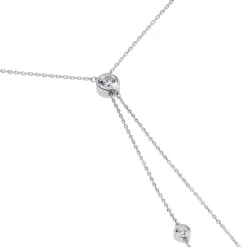 Collier De Dos Indigo Argent Perle De Culture Oxyde