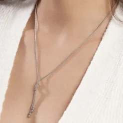 Collier Deauville Argent Blanc