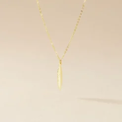 Collier Delphinium Or Jaune