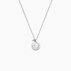 Collier Denzel Argent Blanc Oxyde De Zirconium