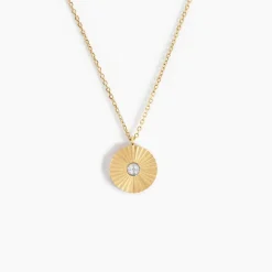 Collier Diamantae Or Jaune Diamant