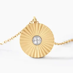 Collier Diamantae Or Jaune Diamant