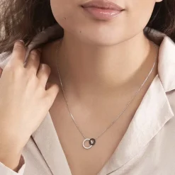 Collier Diana Argent Blanc Oxyde De Zirconium