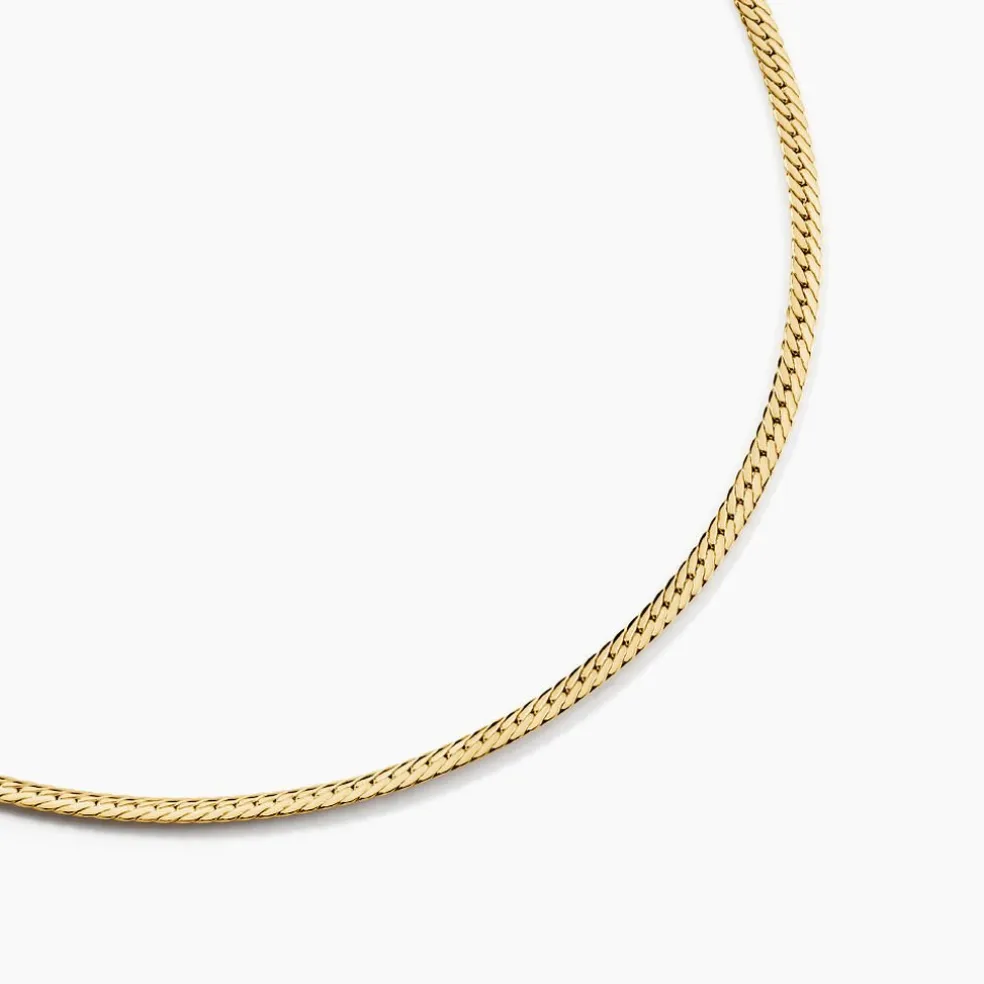 Collier Doline Maille Anglaise Or Jaune