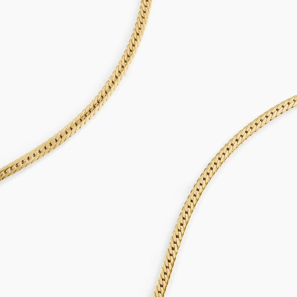 Collier Doline Maille Anglaise Or Jaune