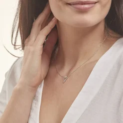 Collier Domnika Argent Blanc Oxyde De Zirconium