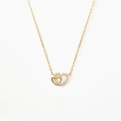 Collier Donaldina Or Jaune Oxyde De Zirconium