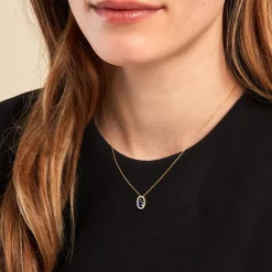 Collier Dorottya Or Jaune Saphir Diamant