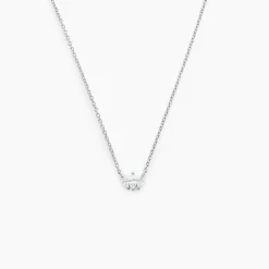 Collier Duchesse Argent Blanc Oxyde De Zirconium