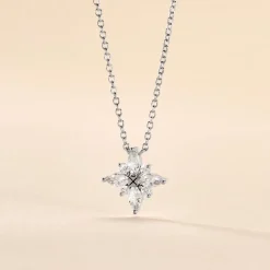 Collier Eclat Argent Blanc Oxyde De Zirconium