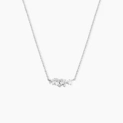 Collier Eclat d'Aurore Argent Blanc Oxyde De Zirconium