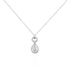 Collier Edward Argent Blanc Oxyde De Zirconium