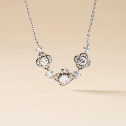 Collier Edyta Argent Blanc Oxyde De Zirconium